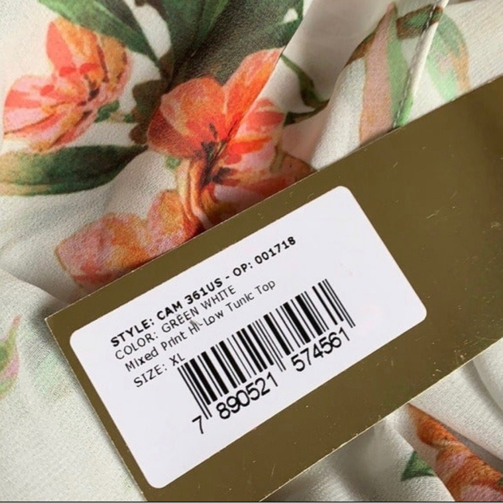 Anthropologie’s PatBo High-Low Tunic Mixed Print Blouse, Size XL New w/Tag - Picture 13 of 17